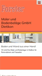 Mobile Screenshot of forster-gmbh.ch